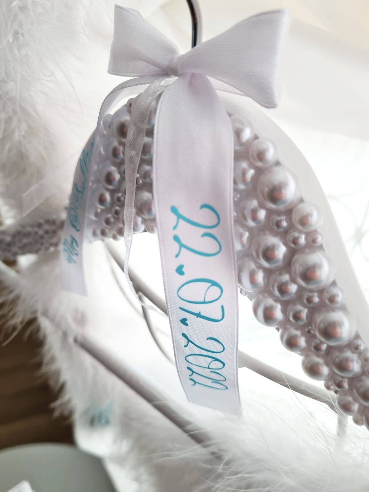 Mr&Mrs Personalised Wedding Hanger Set - Image 9