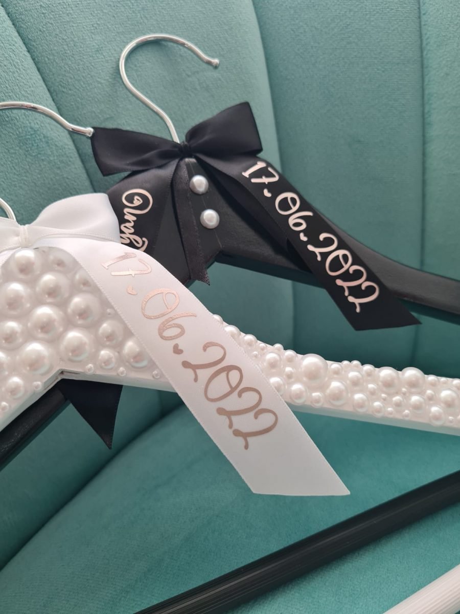 Mr&Mrs Personalised Wedding Hanger Set - Image 11