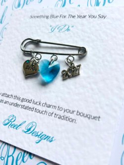 Something Blue For The Year You Say "I Do" Pin