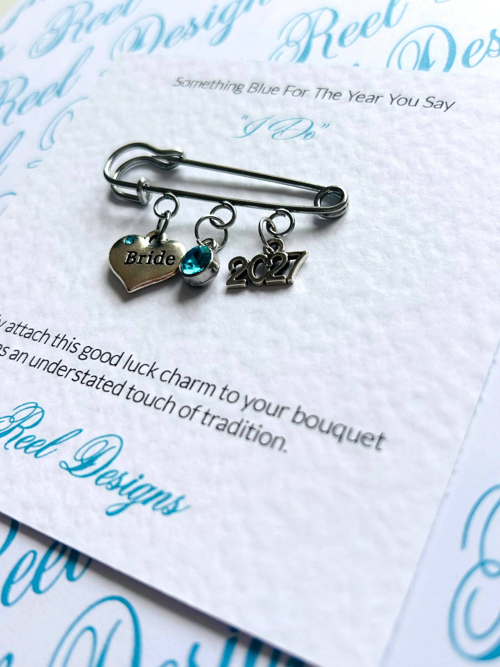 Something Blue For The Year You Say "I Do" Pin - Image 2