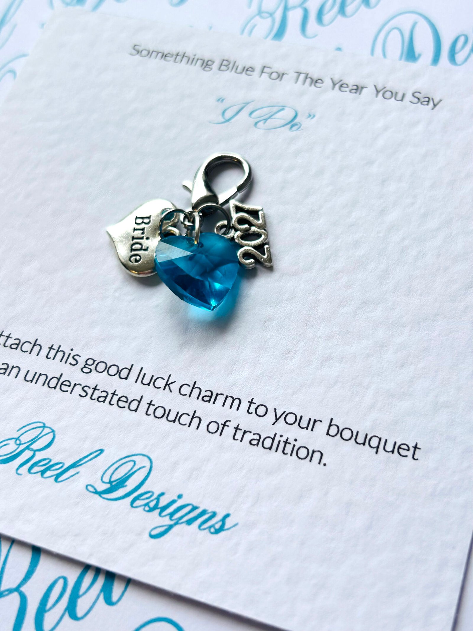 Something Blue For The Year You Say "I Do" Charms