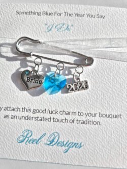 Something Blue For The Year You Say "I Do" Pin