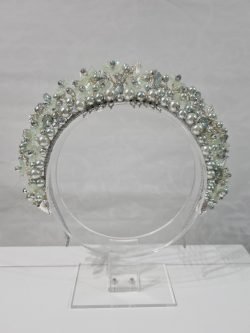 Sage green /Silver crown