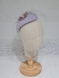 Lilac/ Lavender teardrop headpiece