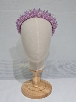 Lilac/Purple/Pink crown headband