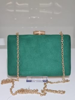 Green evening bag