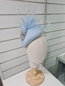Light / powder / baby blue headpiece