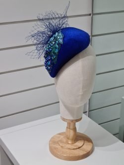 Royal blue headpiece "Diana"