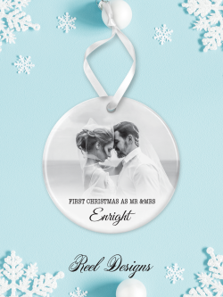 First Christmas As... Photo Keepsake Ornament 2026