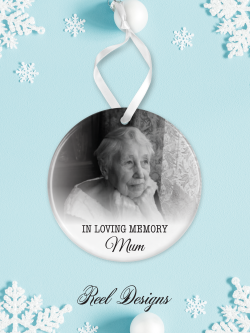 Personalised 'In Loving Memory' Remembrance Keepsake Ornament with Photo