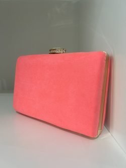 Neon Pink clutch bag