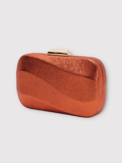 Orange Metallic Evening Bag