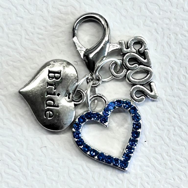 Bride Rhinestone Heart Year