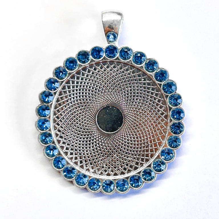 Blue Rhinestone Circle