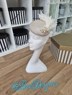 Champagne gold /ivory headpiece "Mila"