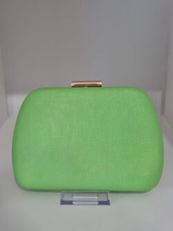Lime green clutch bag