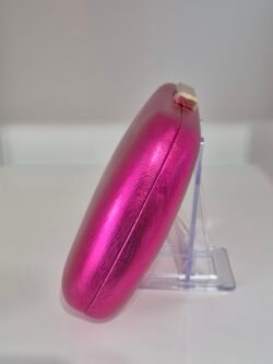 Magenta pink clutch bag