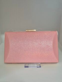 Blush pink clutch bag