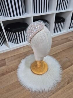 Pale blush pink headpiece