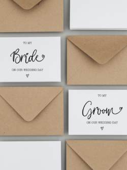 To My Bride / Groom On Our Wedding Day Card