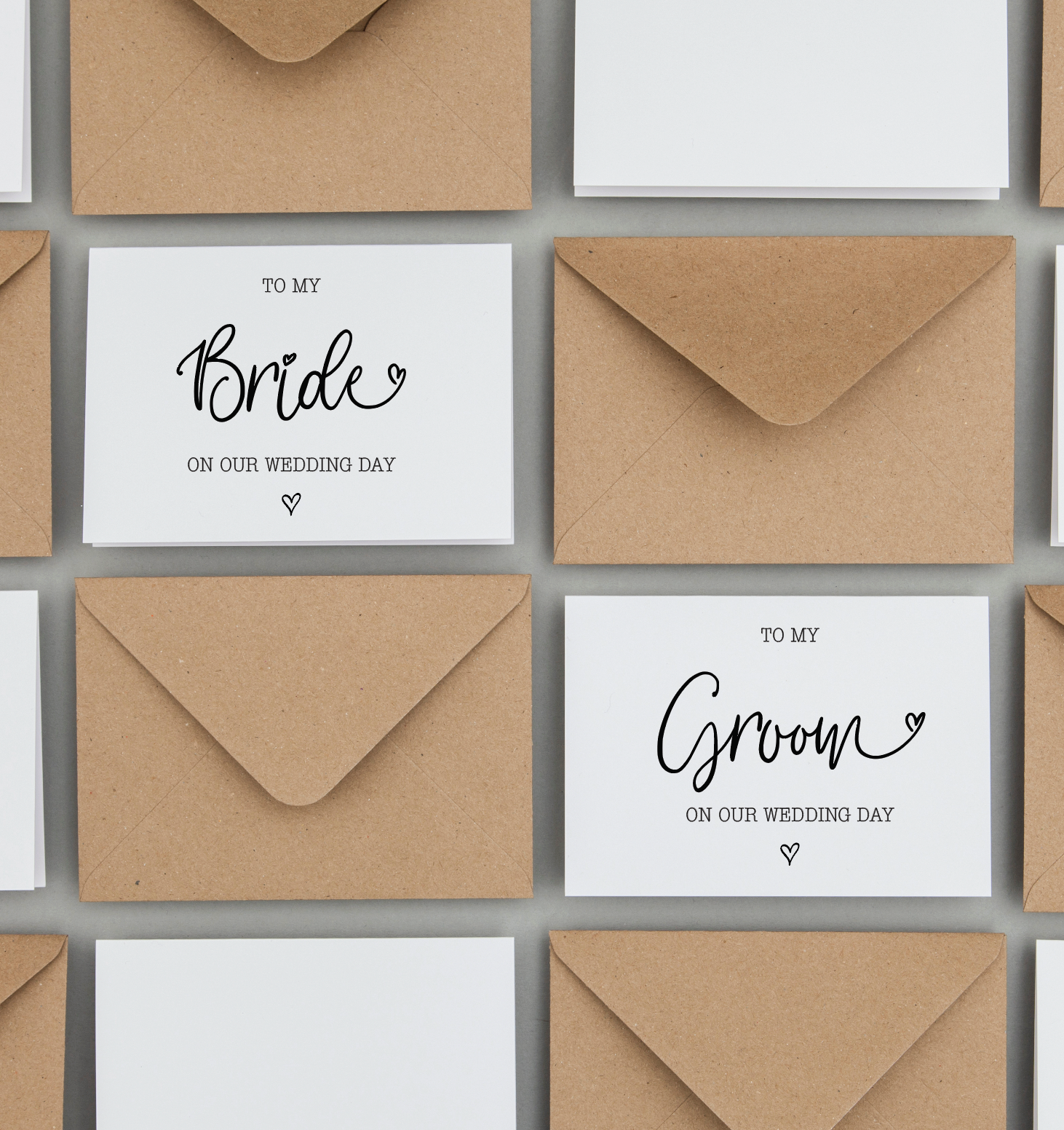 To My Bride / Groom On Our Wedding Day Card